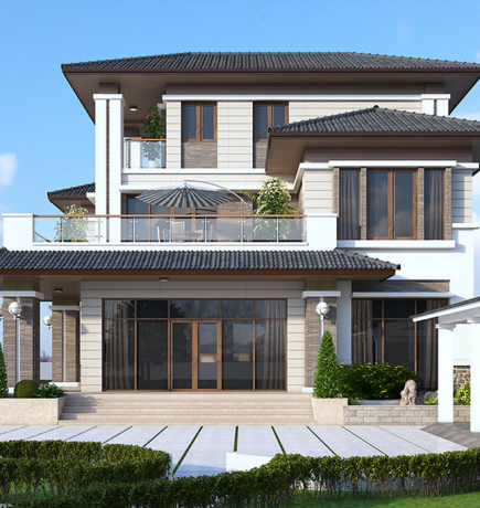 Thiết kế biệt thự Bến Cát Bình Dương, Phong cách kiến trúc đa dạng, đẳng cấp