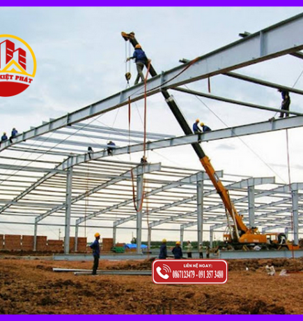 #1 Thi công nhà xưởng thép tiền chế tại Tân Uyên - Bình Dương